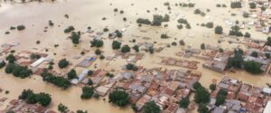 A drone view of a Community in Maiduguri